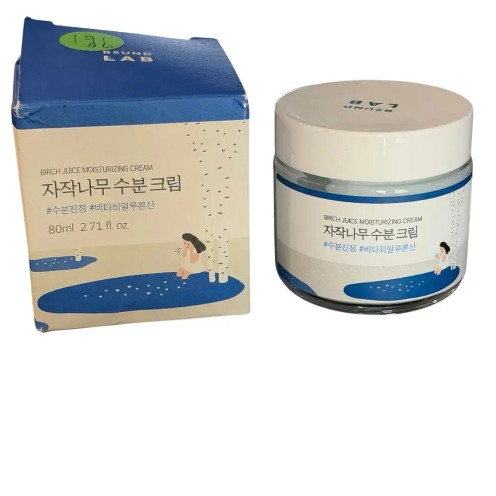 ROUND LAB Birch Juice Moisturizing Cream 2.7 oz/80ml Korean Hydrating Gel Cream
